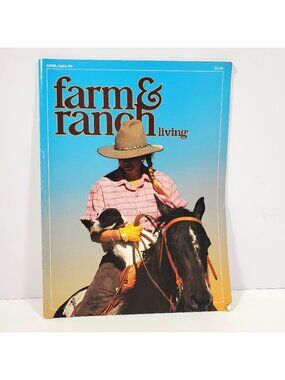 Farm & Ranch Living Magazine April May 1994 Rural Horse Dog Cover